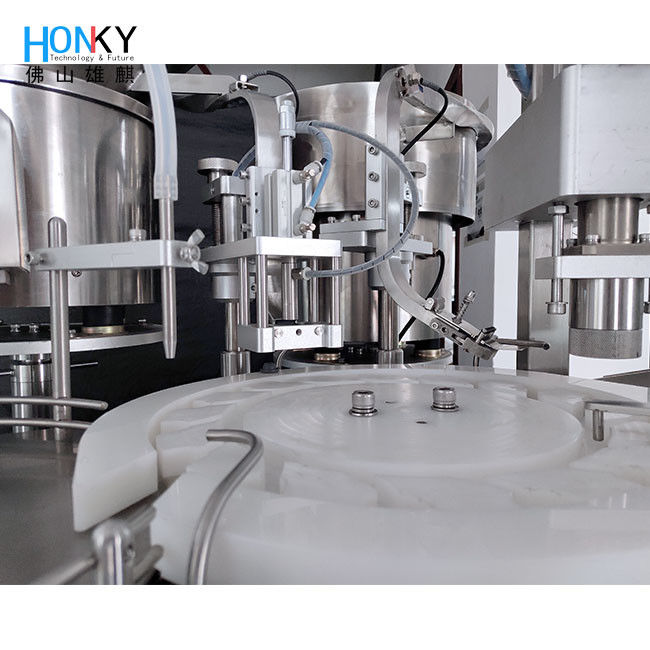 Настольная автоматическая машина для заполнения и закрытия жидкости в флаконах для производства малых партий фармацевтической жидкости