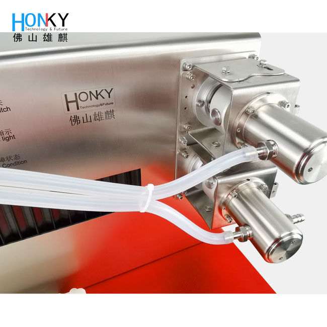 220V/50Hz Полностью автоматическая машина для наполнения жидкостью из нержавеющей стали со скоростью 60-80 бутылок / мин