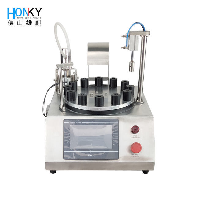 Настольная полуавтоматическая Beauty Pen Tube Liquid Filling Machine с функцией нажатия щетки для косметического наполнения