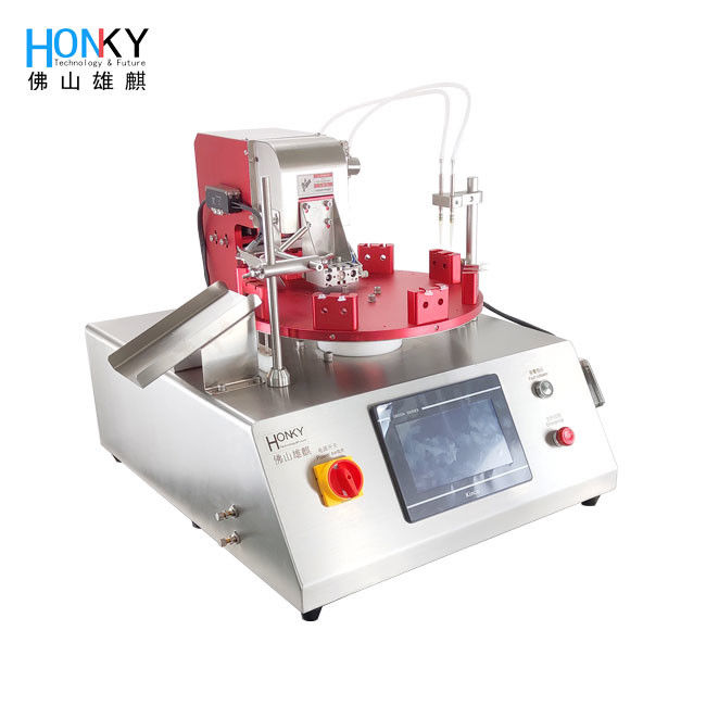 High Precision Ceramic Pump Desktop Filling Machine for Bio Reagent with 50 PCS per minute Efficiency and Stainless Steel 304 Construction